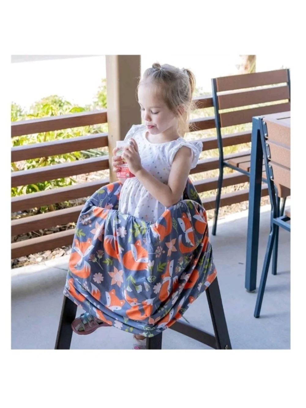 Pip + Hardy 5-in-1 Nursing Cover & Infant Car Seat Canopy - Forest Fox Theme